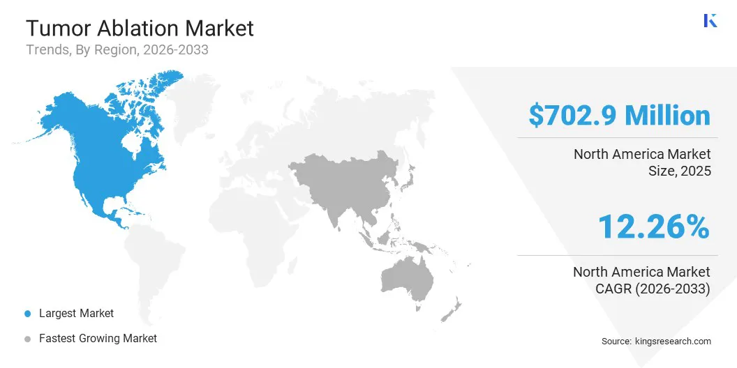 Tumor Ablation Market Size & Share, By Region, 2026-2033