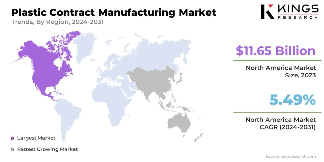 Plastic Contract Manufacturing Market Size & Share, By Region, 2024-2031