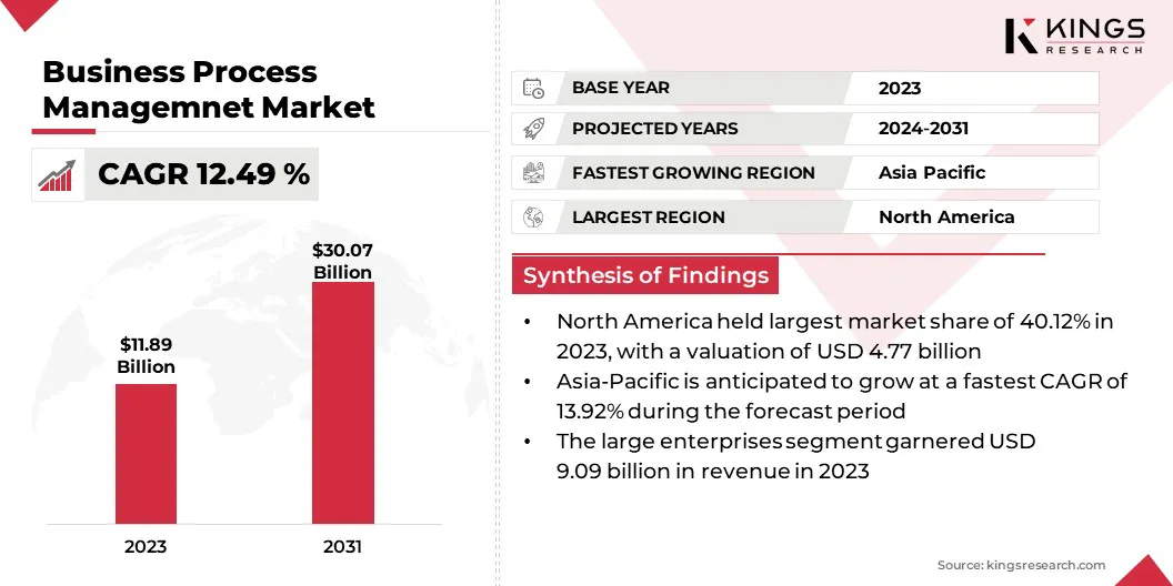 Business Process Management Market Size & Share, By Revenue, 2024-2031