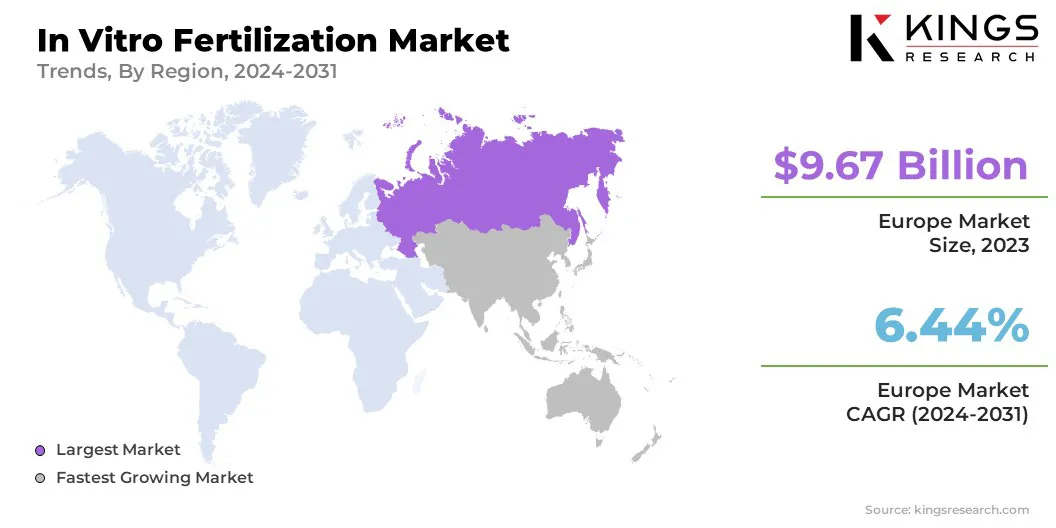 In Vitro Fertilization Market Size & Share, By Region, 2024-2031