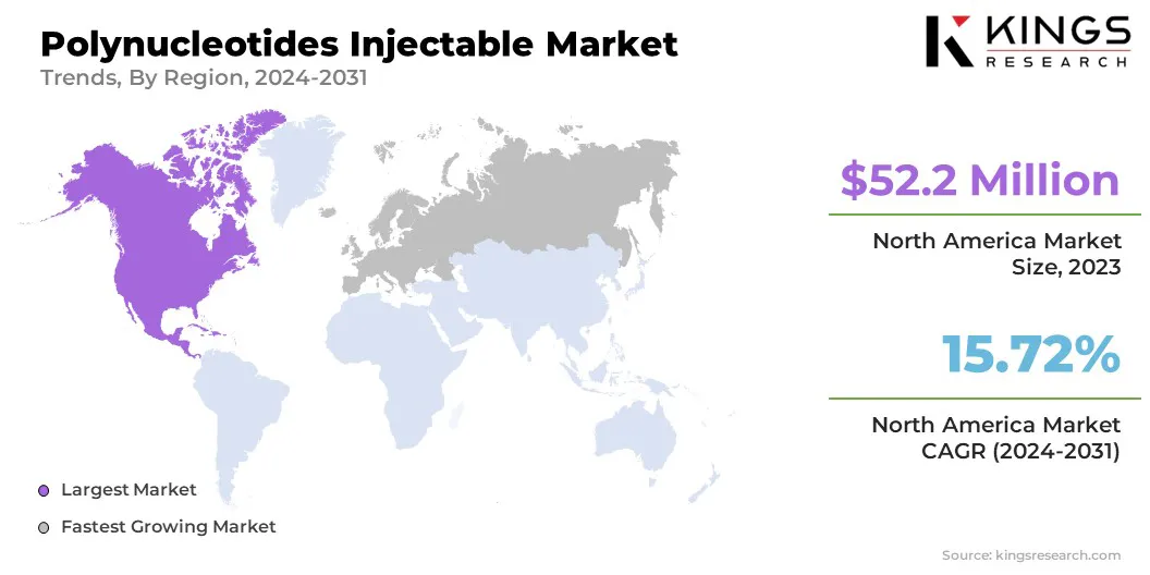 Polynucleotides Injectable Market Size & Share, By Region, 2024-2031