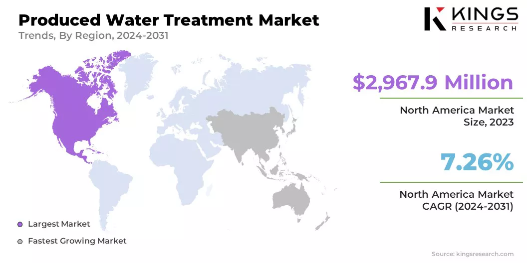 Produced Water Treatment Market Size & Share, By Region, 2024-2031