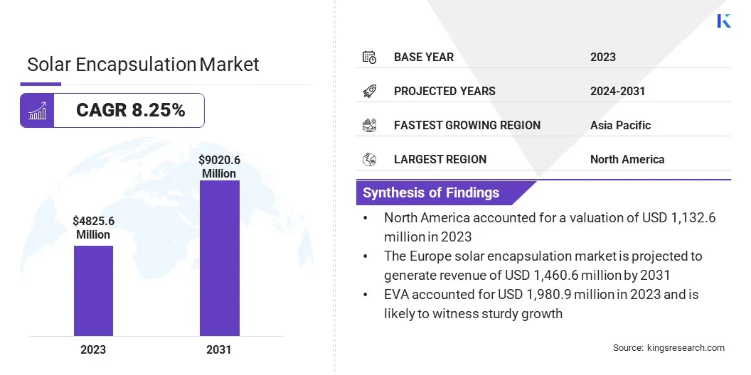 Solar Encapsulation Market Size, By Revenue, 2024-2031