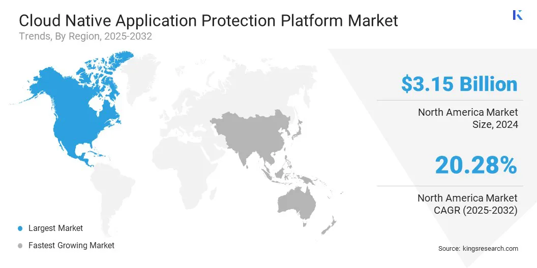 Cloud Native Application Protection Platform Market Size & Share, By Region, 2025-2032
